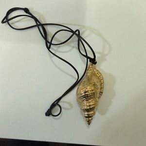 Michael Kors Collection Gold Shell Necklace